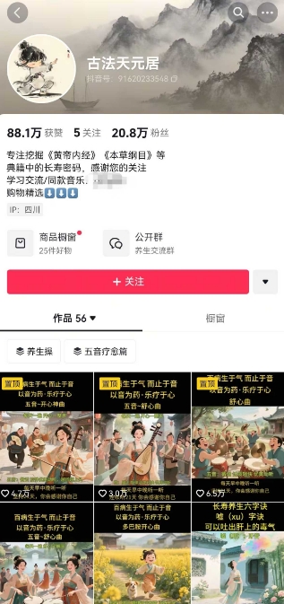 古法五音养生教程，五音疗愈的视频的制作方法，2-4小时就能学会，作者10天涨粉10W-中创项目网