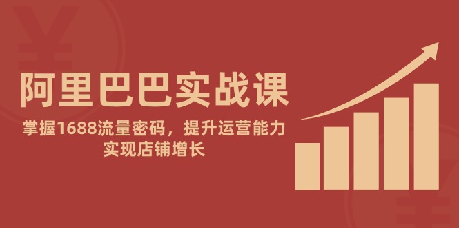阿里巴巴实战课：掌握1688流量密码，提升运营能力，实现店铺增长-中创项目网