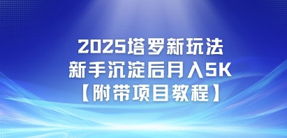2025塔罗新玩法，新手沉淀后月入5K【附带项目教程】-中创项目网