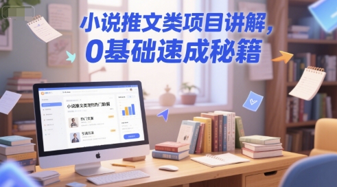 小说推文类项目讲解，0 基础速成秘籍-中创项目网